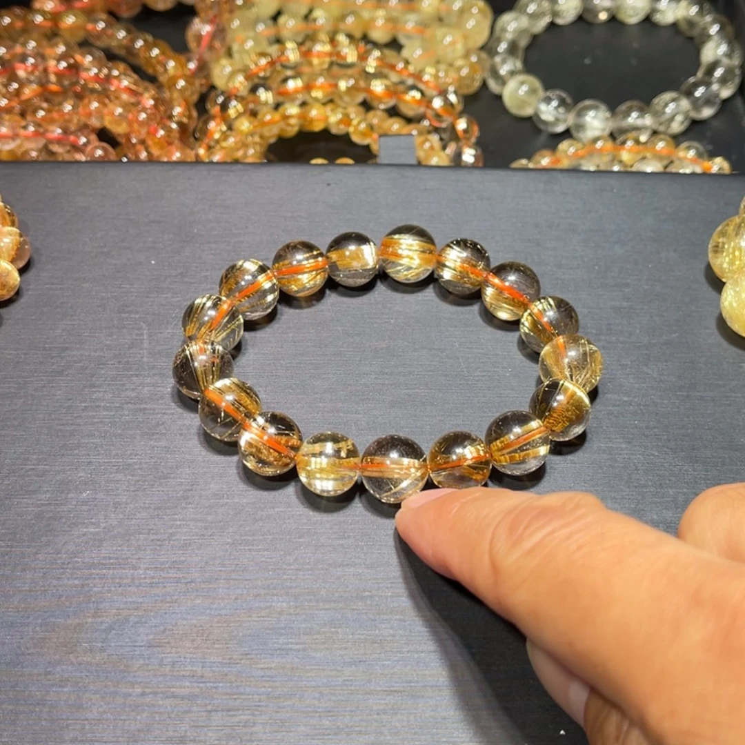 余***瑞未镶嵌手串发晶金钛晶