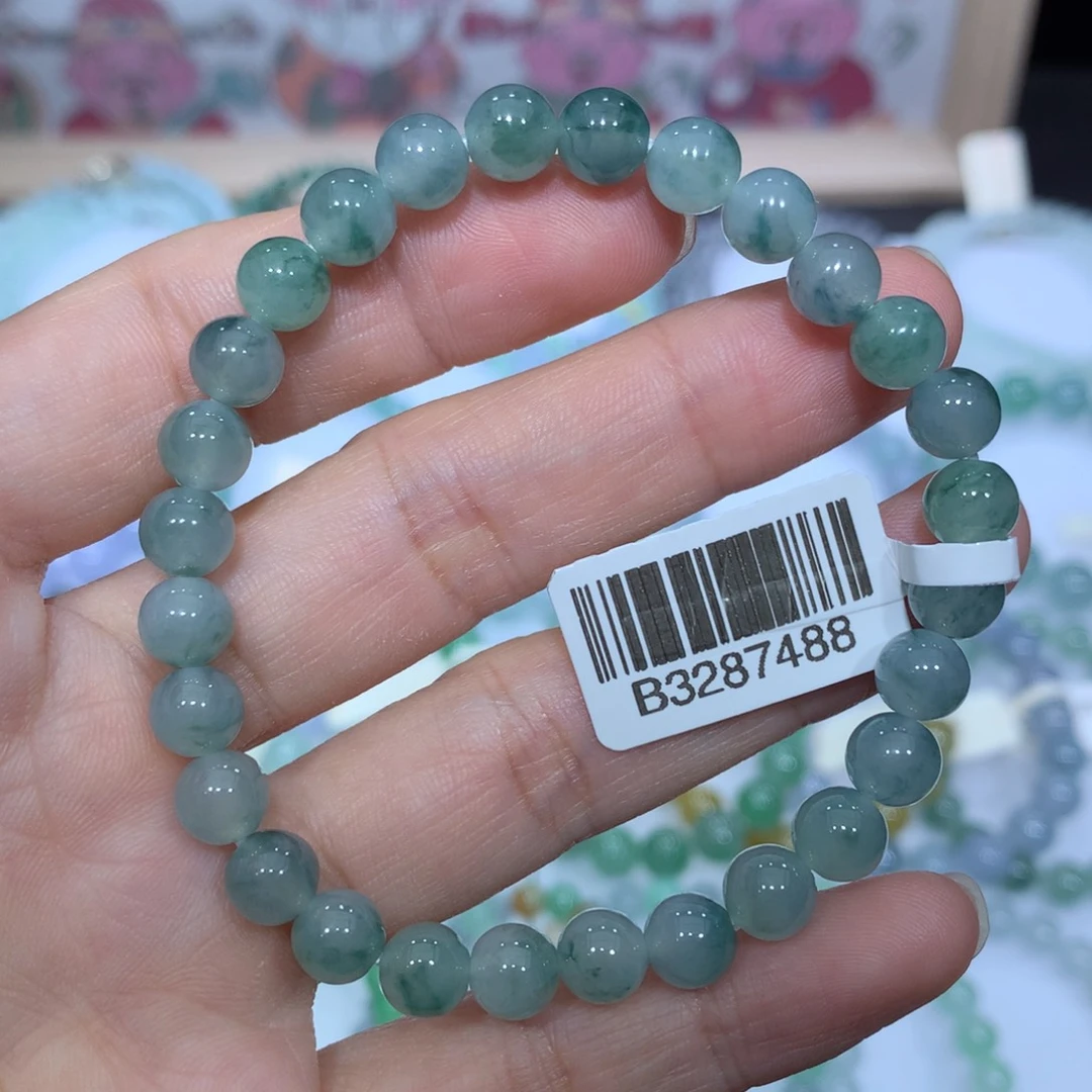 翡翠未镶嵌手链天然