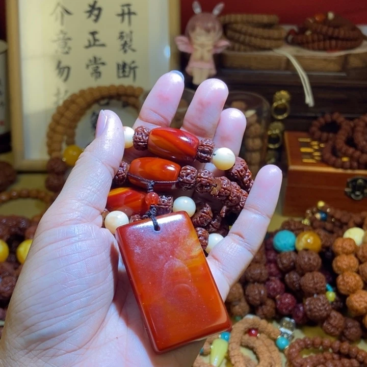 吊坠金刚菩提106原籽108树王无事牌