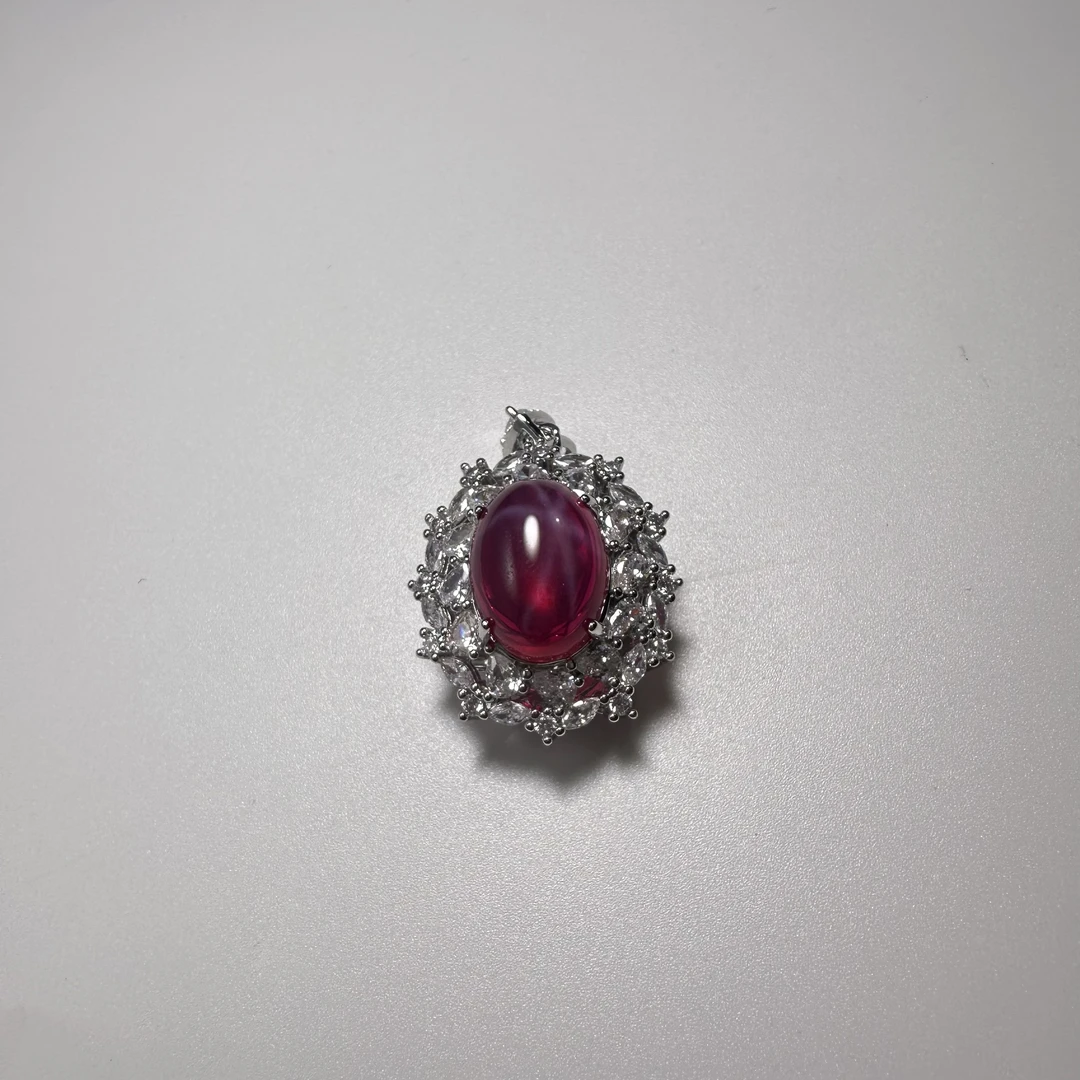 【粉丝专属】高奢臻品六芒星光红宝石吊坠 XKZF134