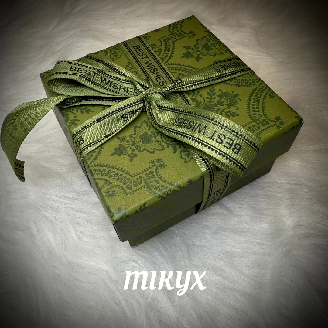 mikyx 铜合金项链 惊喜绿盒子饰品S002