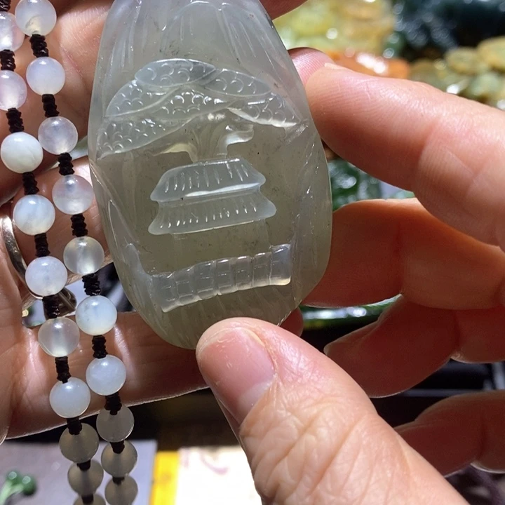 岫玉毛衣链未镶嵌