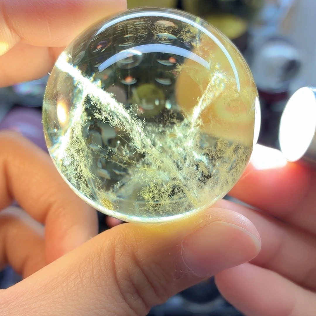 水晶珠宝半成品未镶嵌黄水晶485