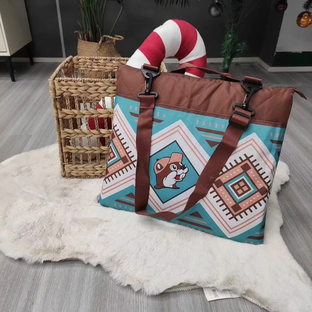 花栗鼠印花野餐垫可折叠收纳斜挎印花地垫5961（规格152X178）