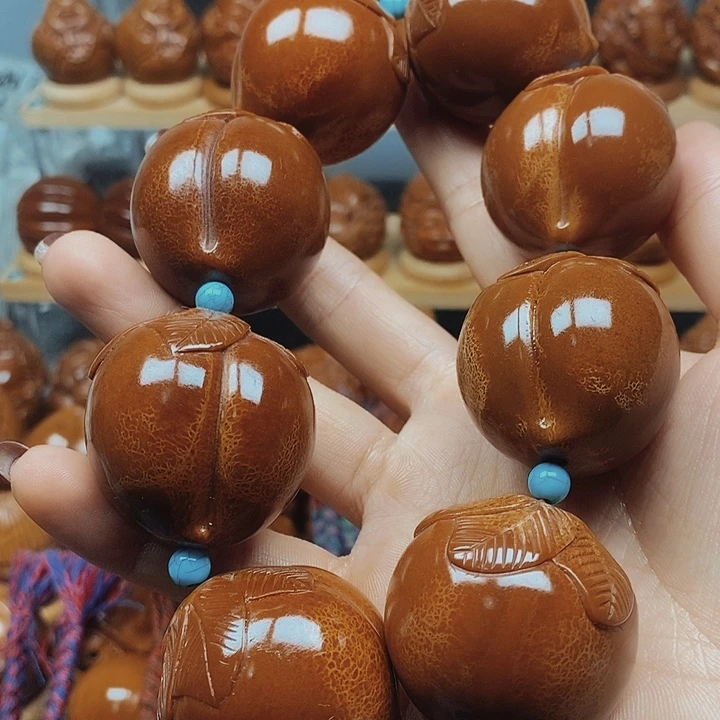 橄榄核手串/手链寿桃手持