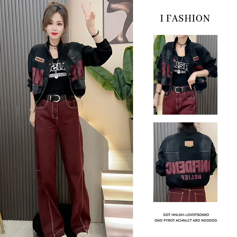 高含棉设计感时尚外套女士2026年春秋新款小众百搭单排扣牛仔上衣