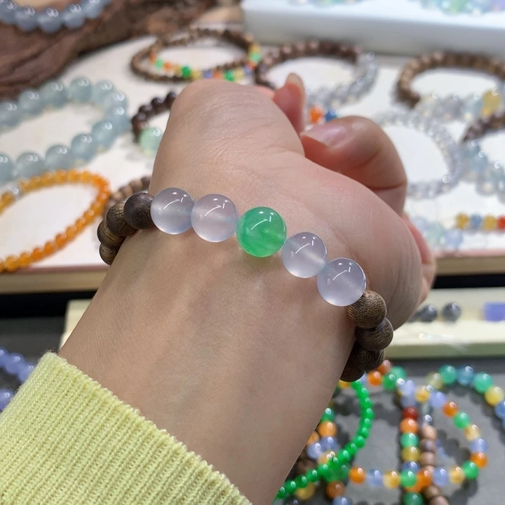 翡翠散珠天然翡翠卡