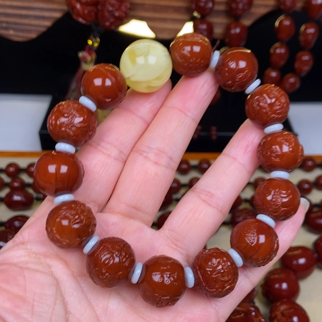 橄榄核吊坠佛魔一念