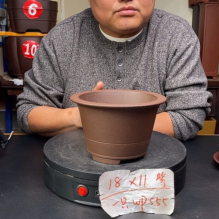 紫砂花盆货号一只WP555