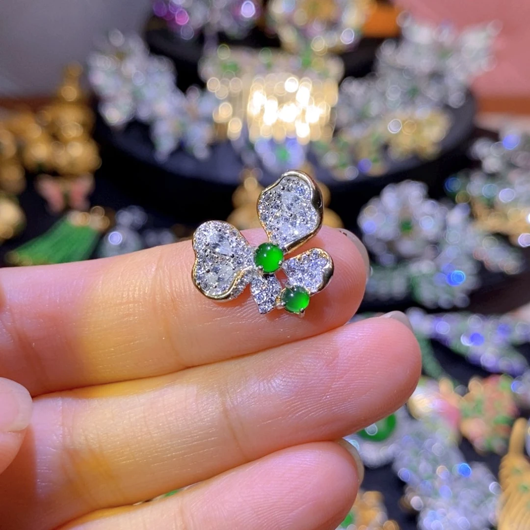 翡翠银S925镶嵌项圈