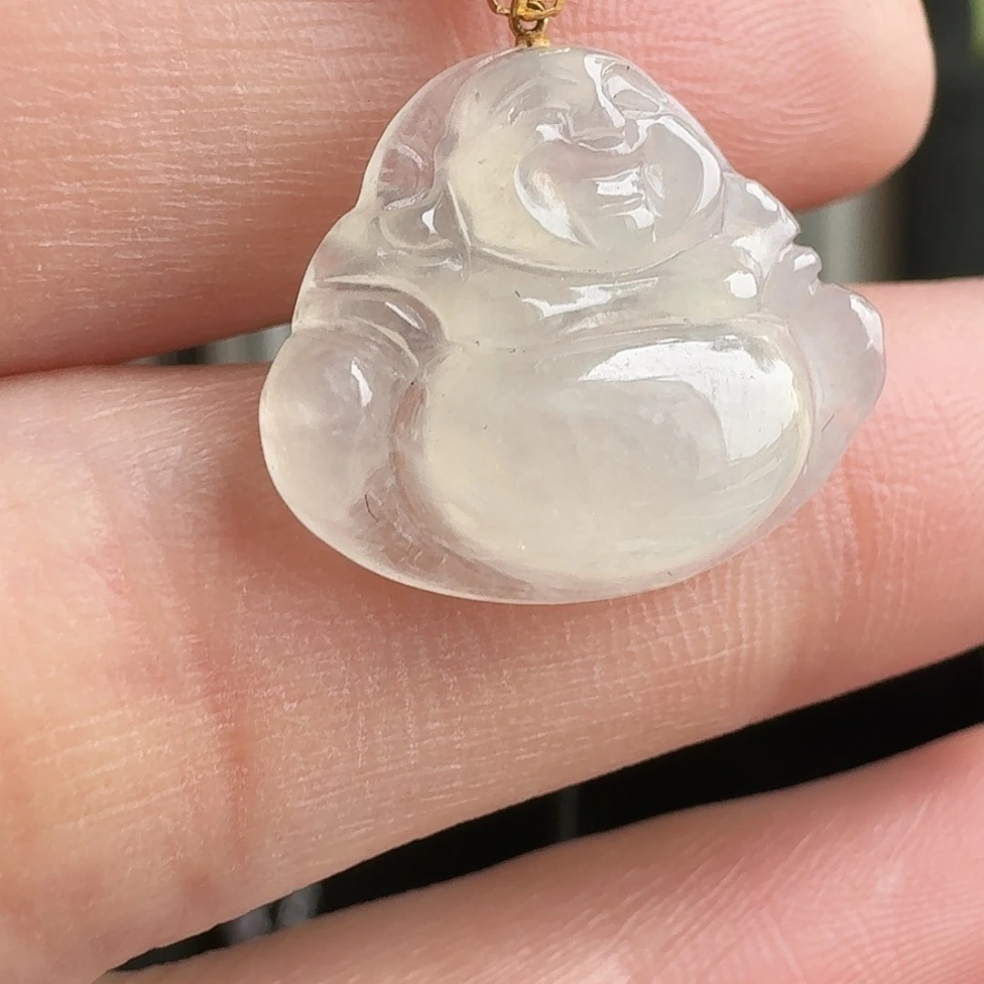 翡翠未镶嵌颈饰佛公