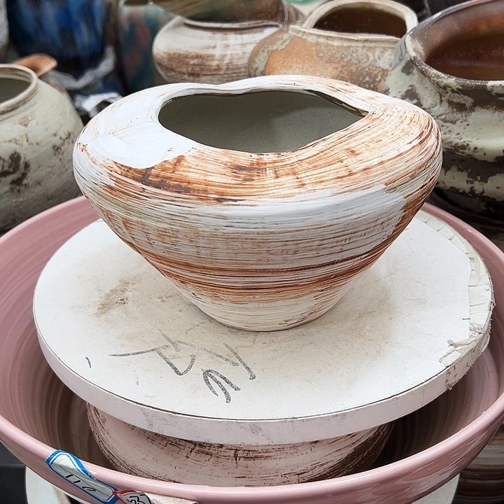 景德镇精品花盆栽适口13高13