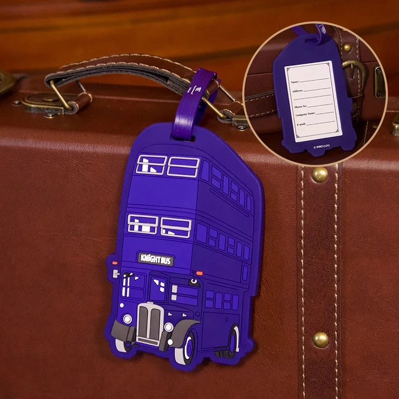 微瑕正品哈利波特骑士巴士行李牌硅胶卡套防丢托运吊牌标识牌