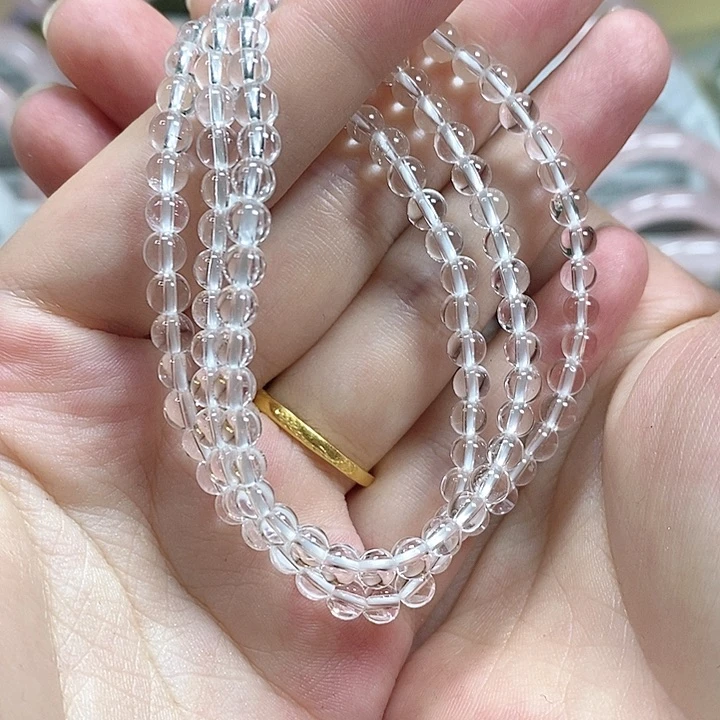 水晶手串未镶嵌天然