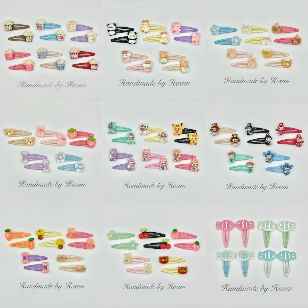 多彩百变女童发夹儿童卡通BB夹宝宝日常配搭边夹刘海夹学生发卡