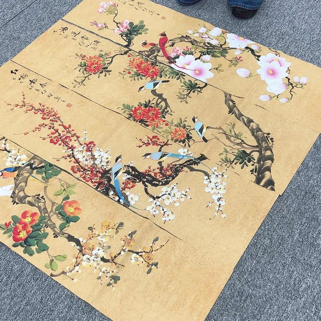 国画国画作品纯手工