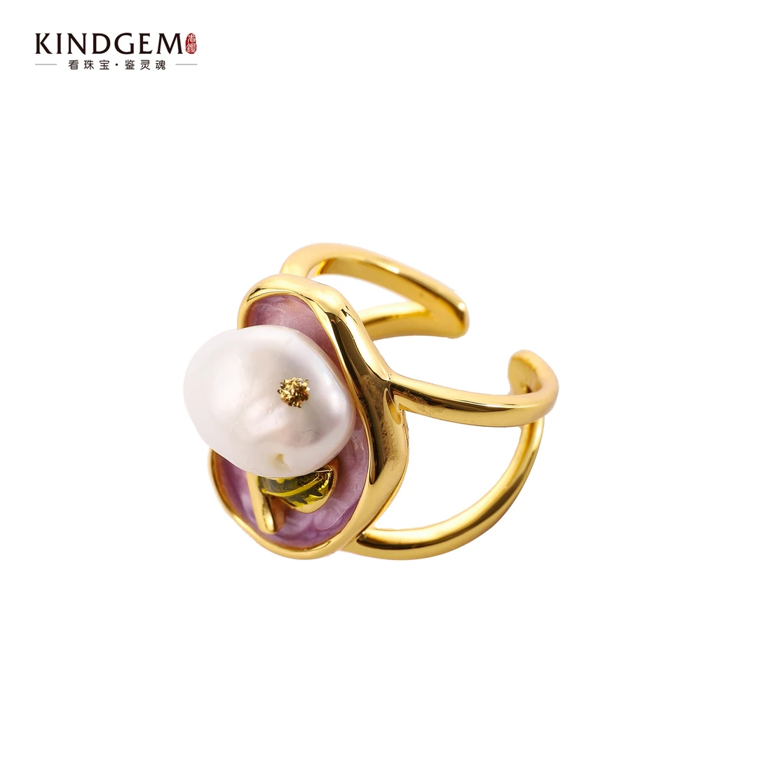 铜合金仿珍珠戒指 AW79XNUC-25634 轻奢时尚百搭精致个性女戒指