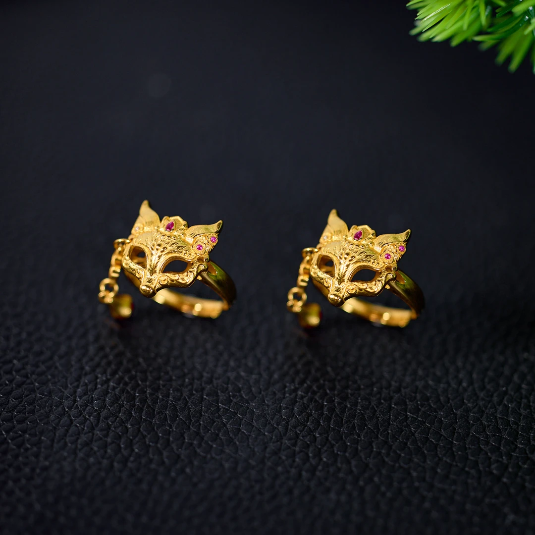 925银银制品 【歪歪】S925九尾狐戒指（多样性发一）XB-H8189
