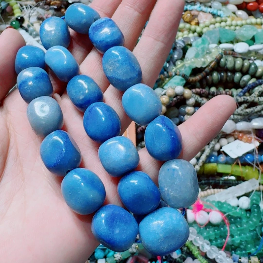 玛瑙/玉髓合金珠宝半成品蓝东陵倒角