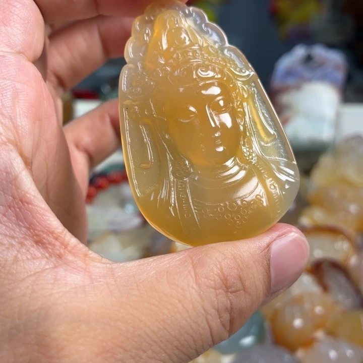 玛瑙/玉髓未镶嵌吊坠(不含链)
