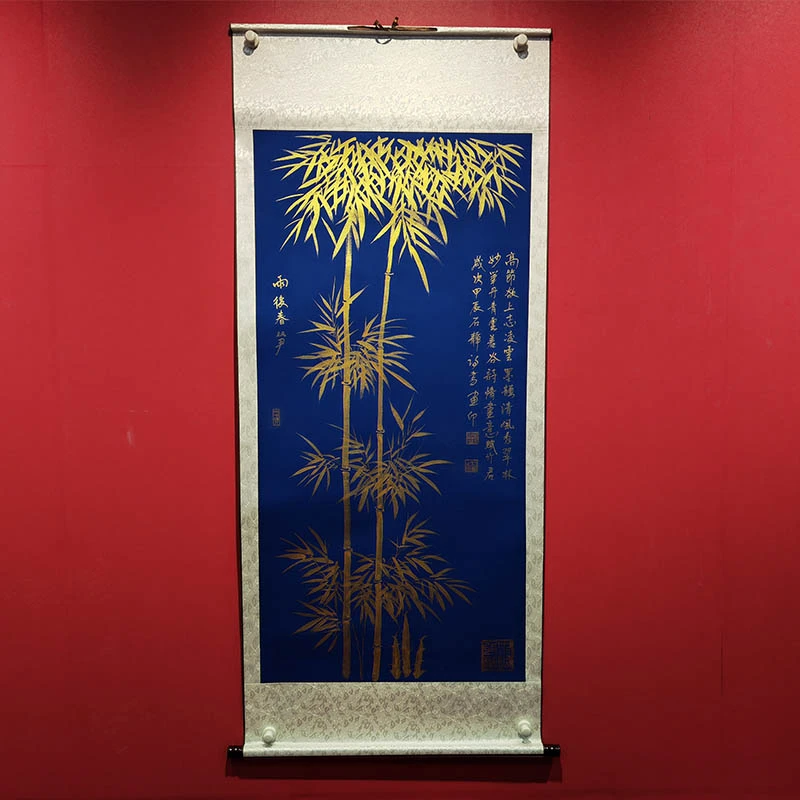 石静 老师 手绘国画  雨后春笋