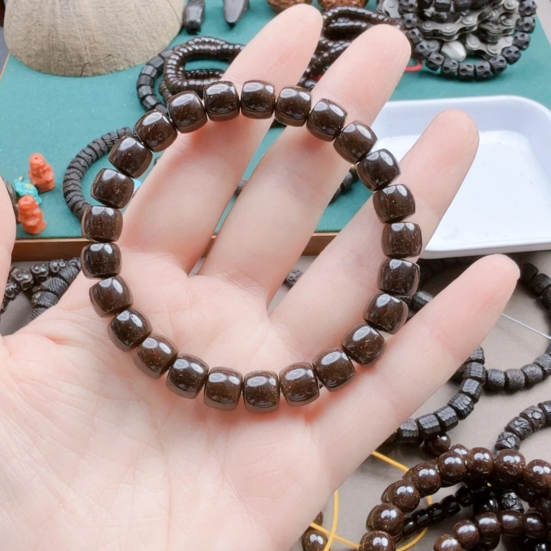安***主手串椰蒂9*8直切手串