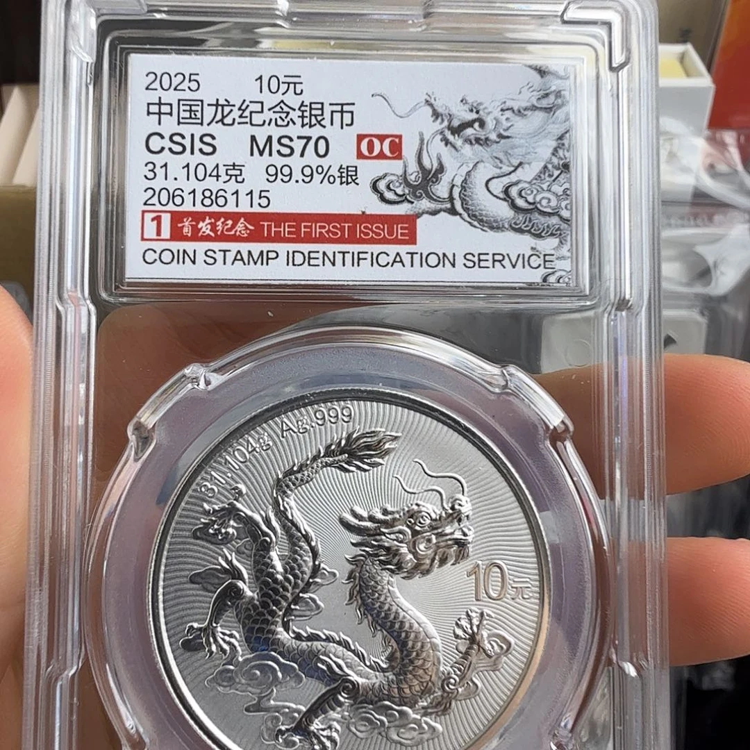纯银6115银尾龙一枚中国龙