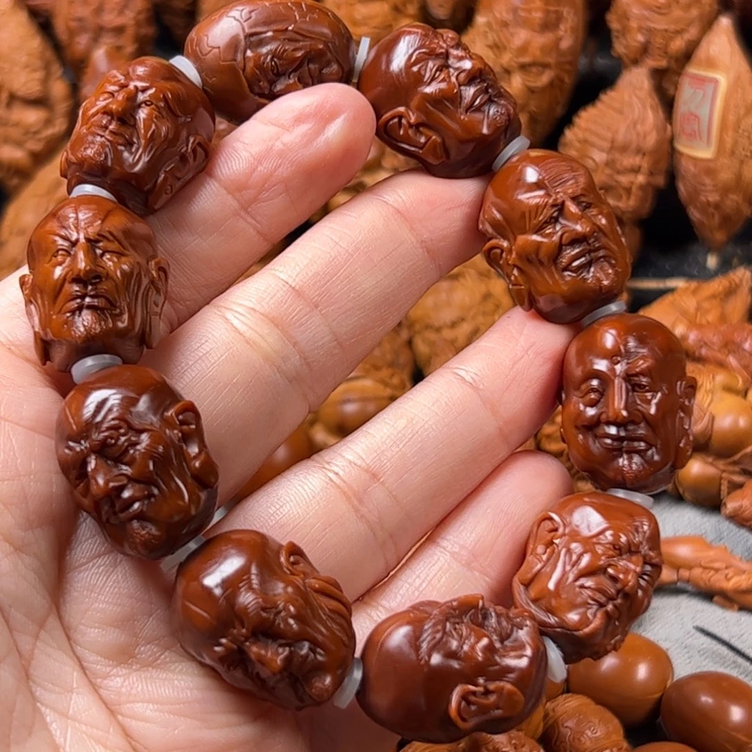 风***起橄榄核手串/手链核雕