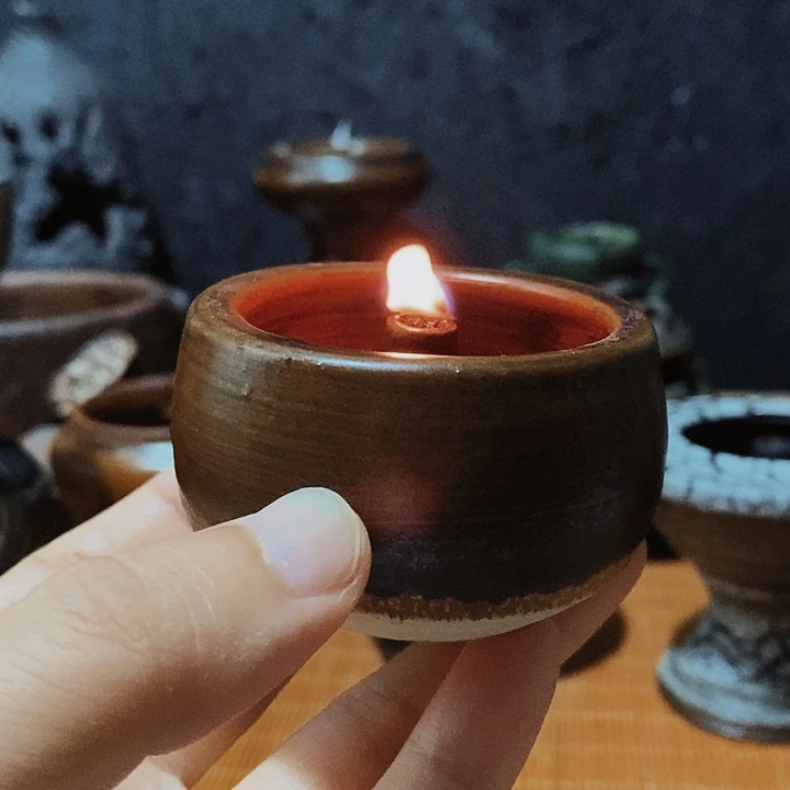 景德镇陶瓷艺术小油灯