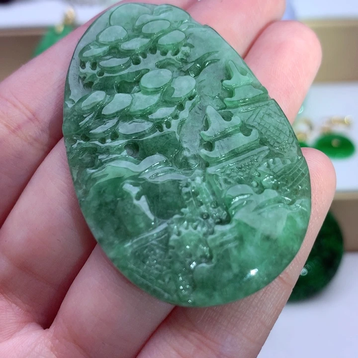 翡翠未镶嵌吊坠(不含链)
