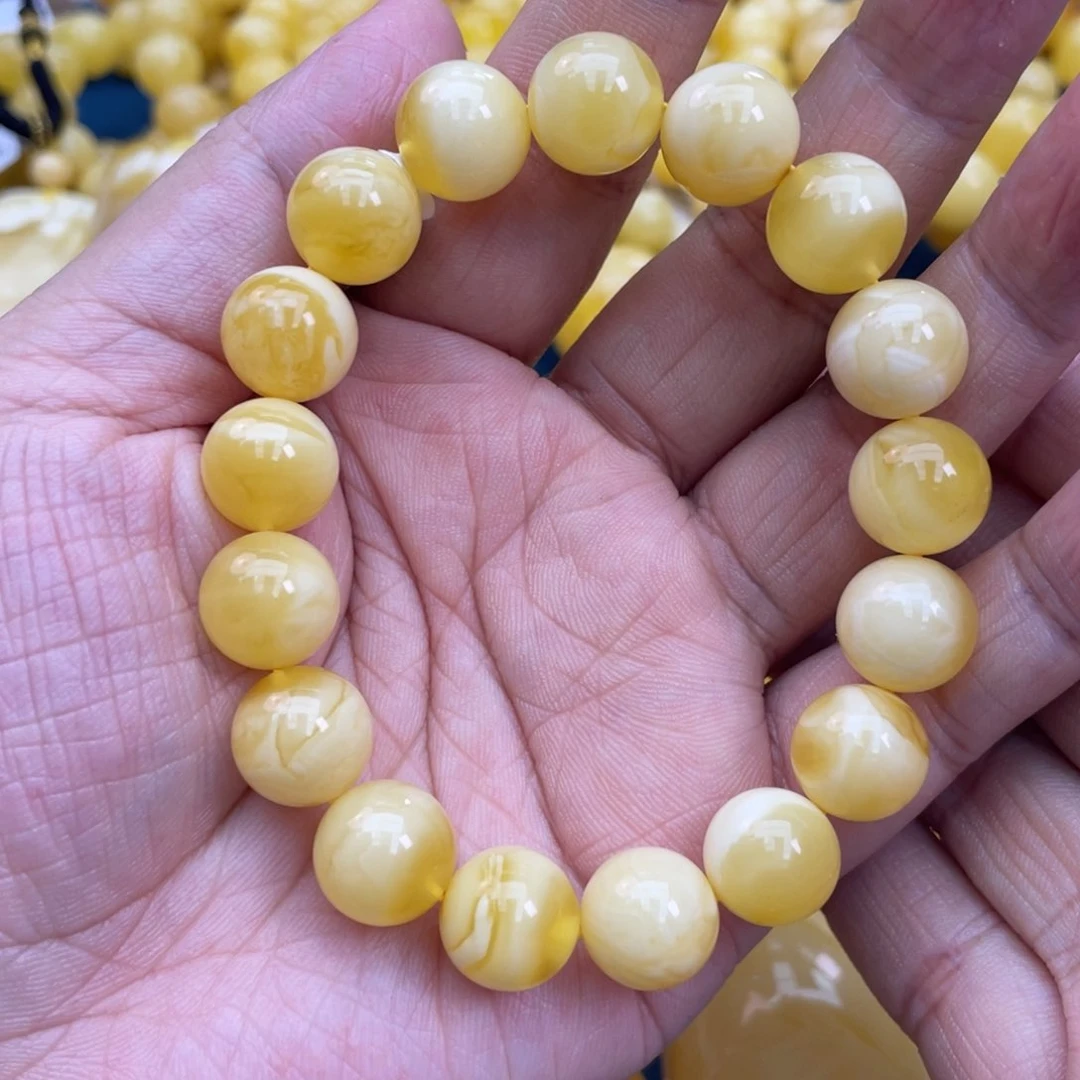 琥珀裸石未镶嵌琥珀蜜蜡11m m