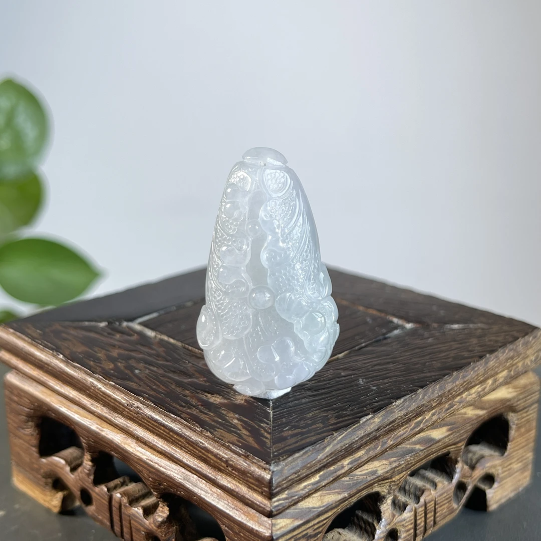 JTW03-43 天然缅甸A货翡翠 百财聚来