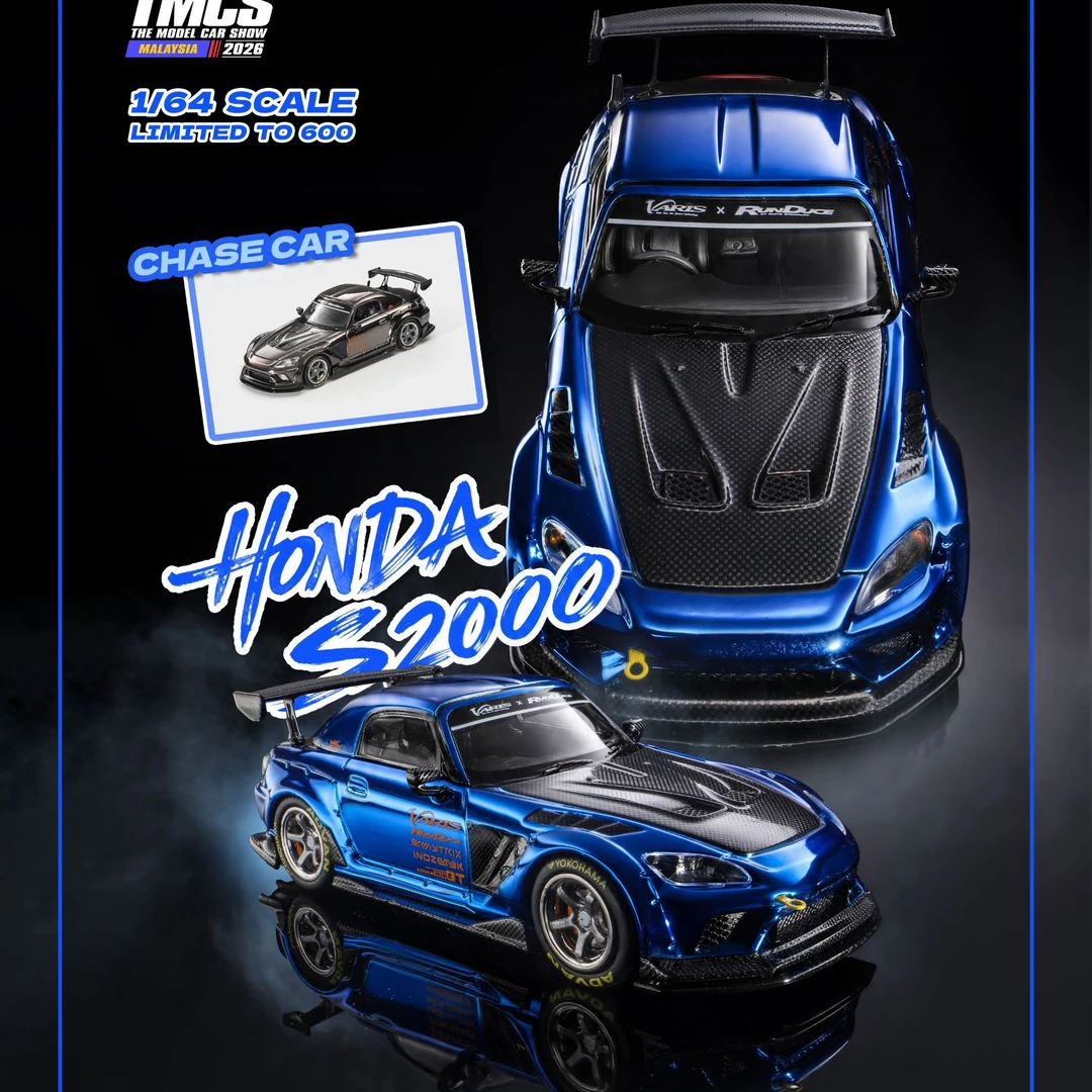 【TMCS车展】暗夜黑豹电镀蓝配色S2000VARIS ARISING-Honda合金车模