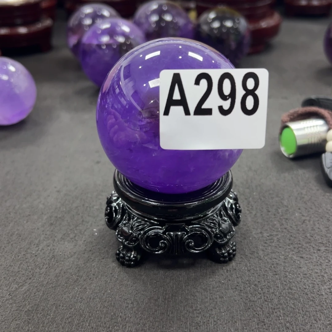 简***丹石材天然紫水晶球6.89