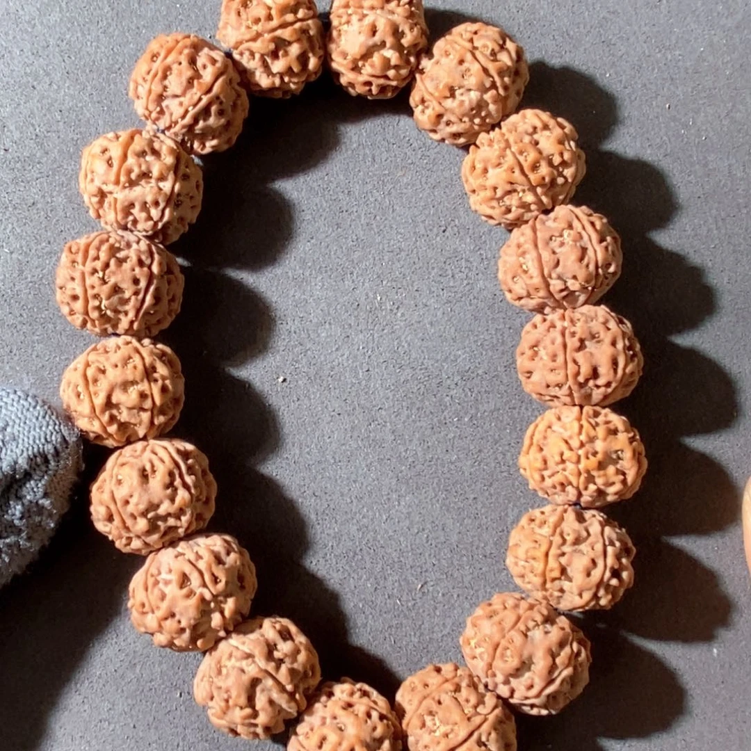 金刚菩提手串20六瓣原生态粗筋双龙头货