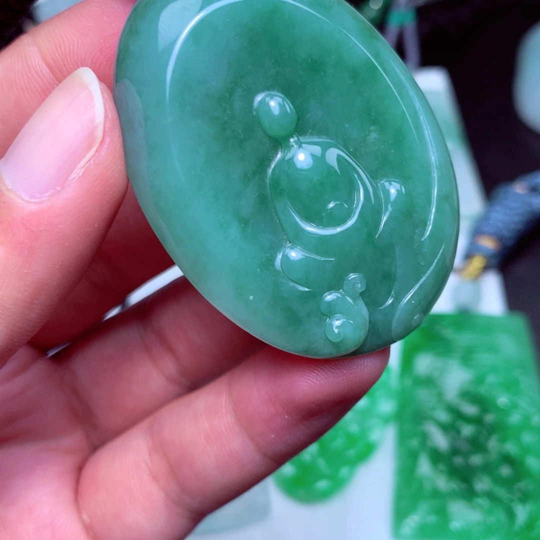颈饰未镶嵌翡翠天然A货翡翠