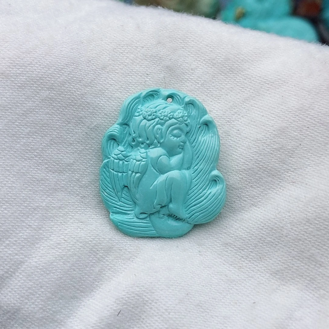 绿松石未镶嵌颈饰