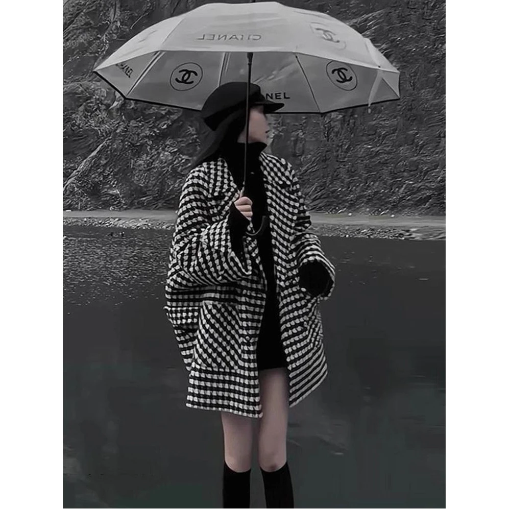 今年流行小香风毛呢外套女秋冬2025新款复古时尚百搭呢子大衣女装