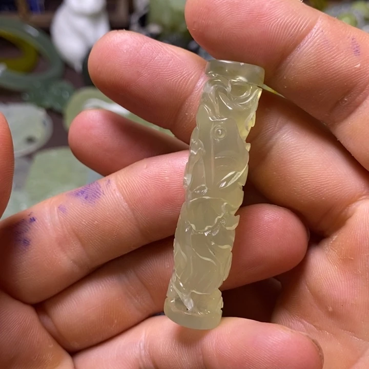 岫玉未镶嵌岫玉颈饰