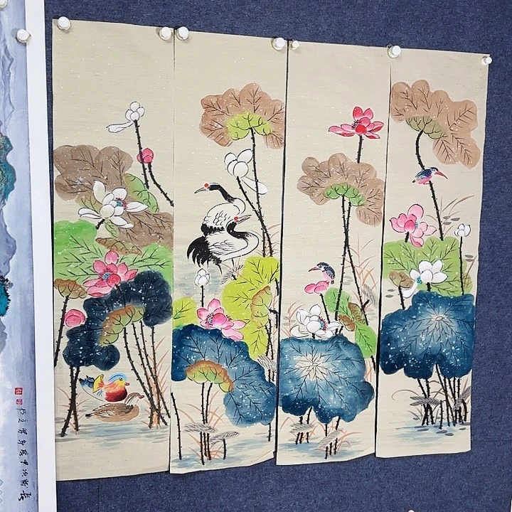 国画国画花鸟画作品