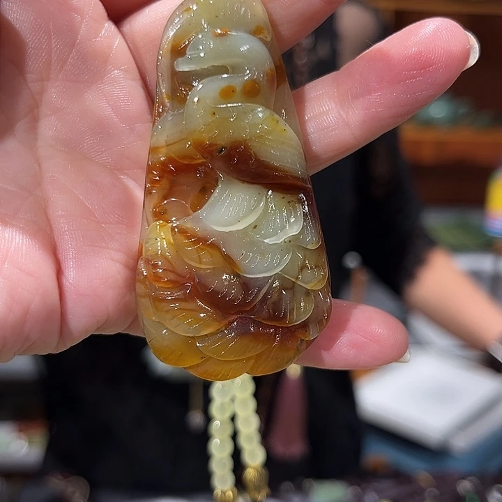 未镶嵌岫玉毛衣链