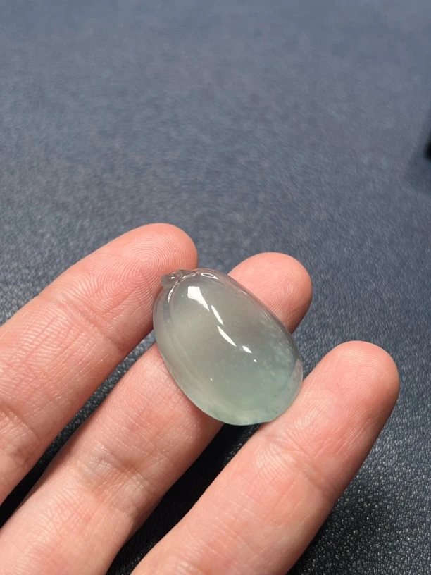 高冰雪花棉蓝福瓜吊坠27.2×18.6×6.2