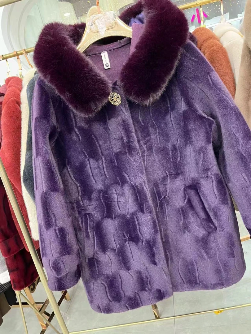 女士秋冬连帽保暖外套006-A435