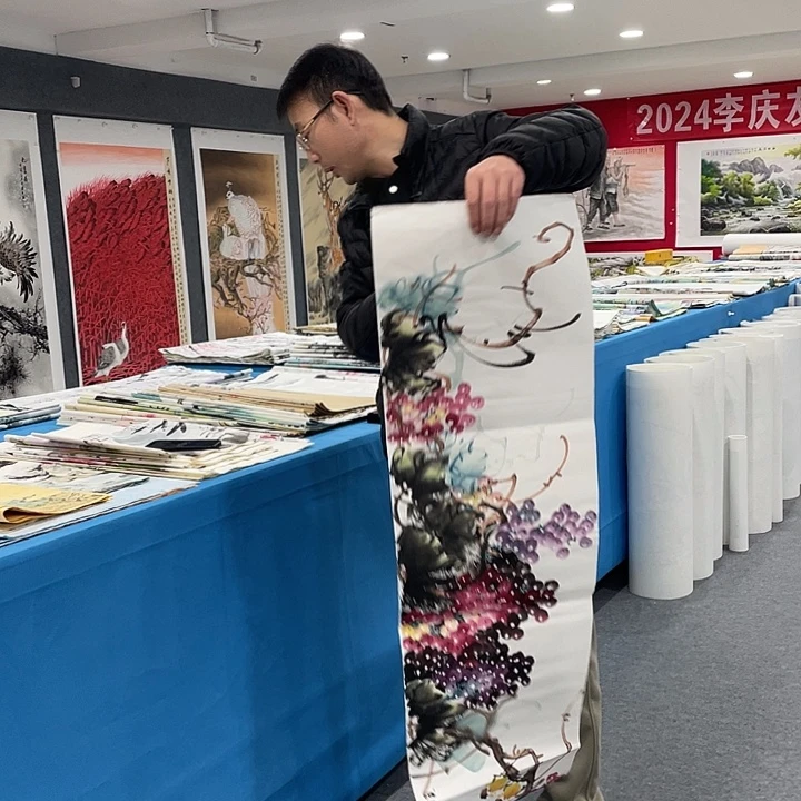 国画今天上午国画作品展示