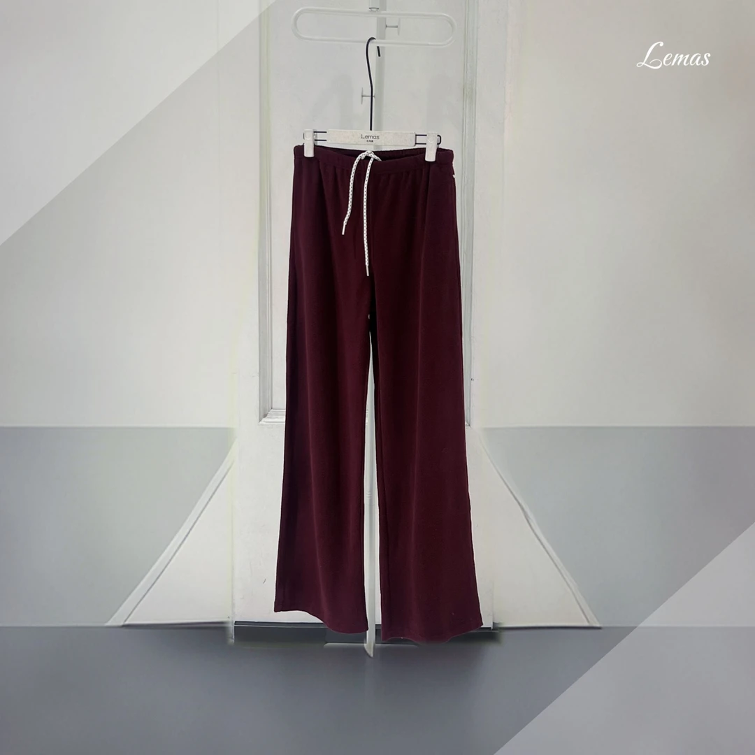 【乐玛施】柔绒雾境・高阶松弛感 多色 加绒加厚 阔腿裤 5168