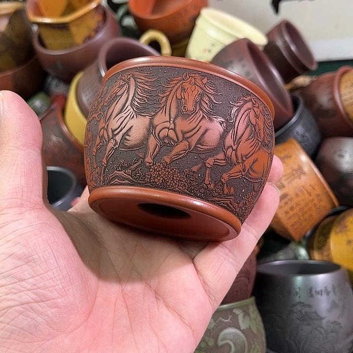 茶杯紫砂全手工紫砂主人杯