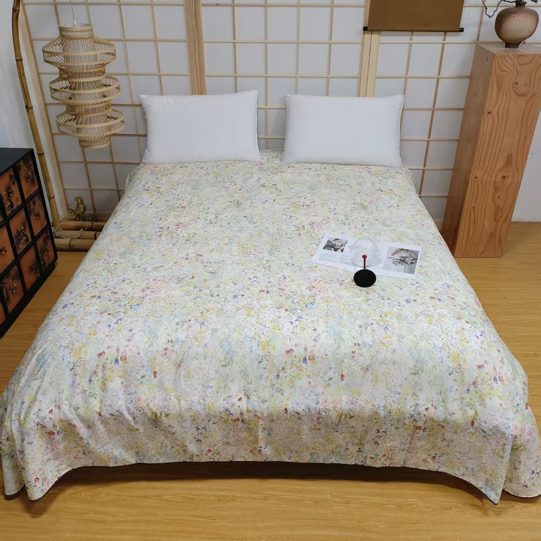百支彩缎双人床单245*250微瑕～D539（安妮仙镜 黄）