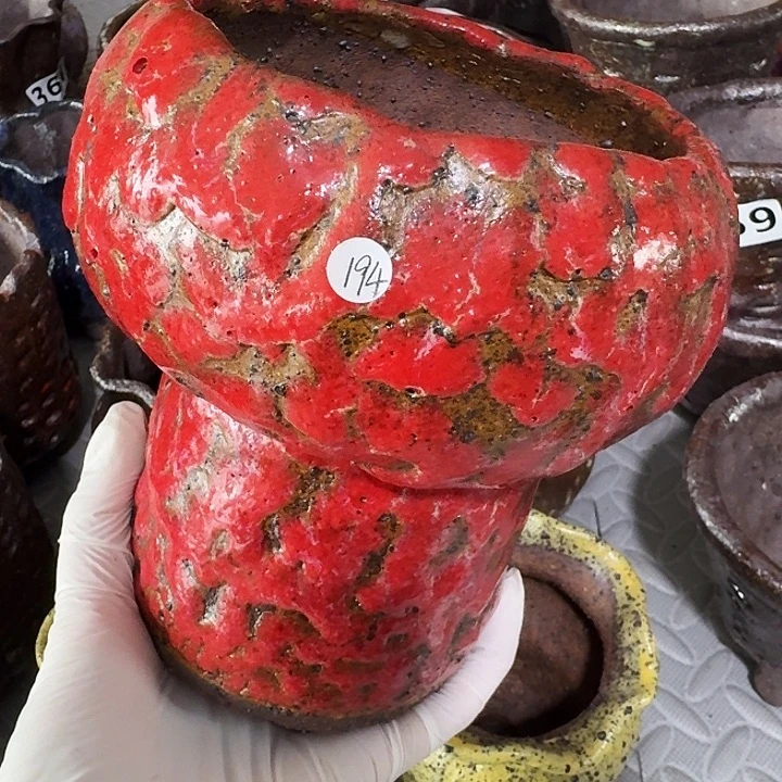 内口10高16粗陶花盆