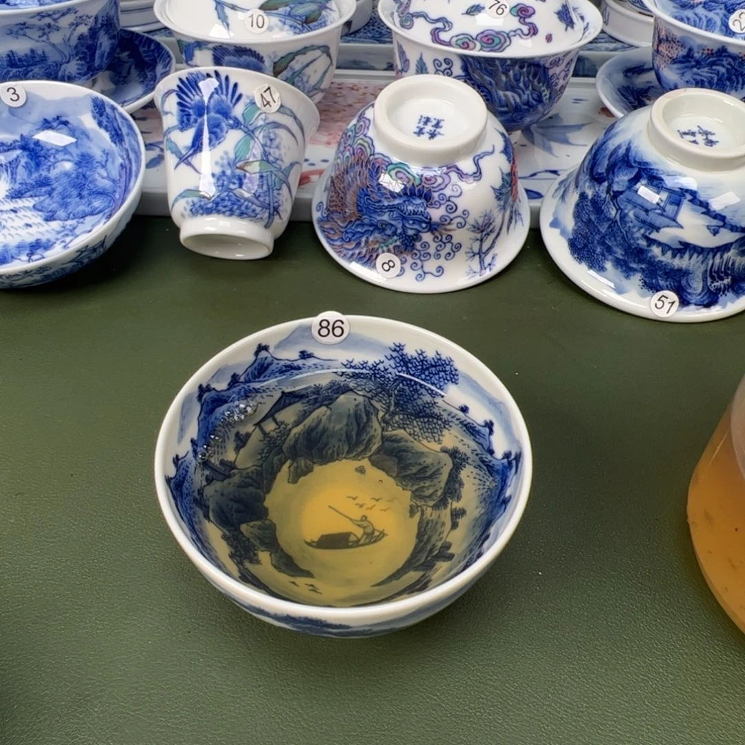 景德镇纯手工纯手绘茶具木木86