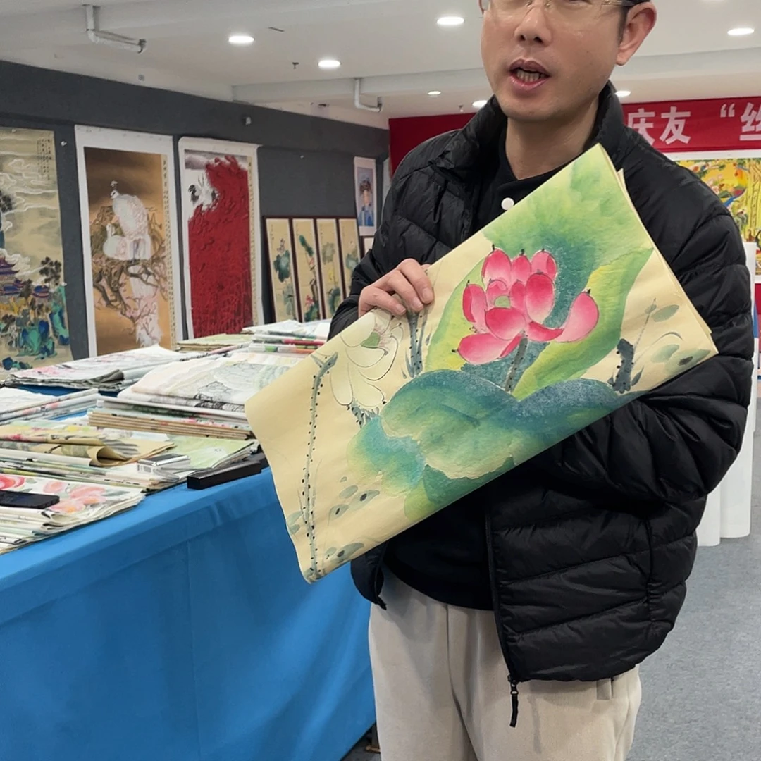 国画今天上午国画作品展示
